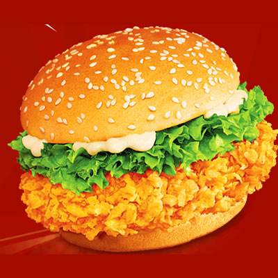 香辣鸡腿堡(外卖)